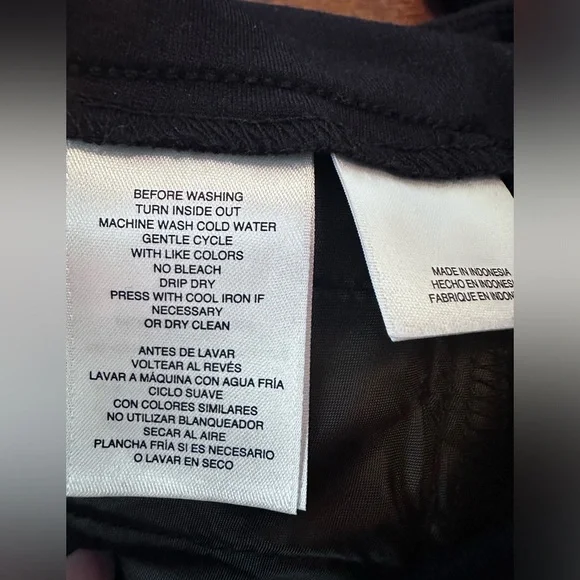 Women’s Small Black Anne Klein Pull On Black Trousers NWT - Picture 6 of 7